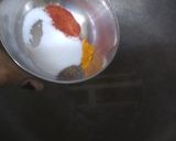 A picture of step 2 of Spicy roasted makhane.