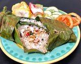 Foto langkah ke 2 dari resep Nasi bakar cumi asin.