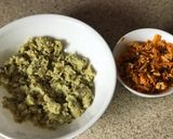 A picture of step 1 of Left over khichadi and carrot paneer paratha masala muthia (steamed dumplings).