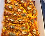 Foto del paso 7 de la receta Calabacines rellenos y arroz a la cúrcuma fresca