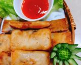 Hình bước làm 6 của món Lá gói chả giò bằng bột mì