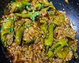 A picture of step 12 of Hari mirchon ka salan.