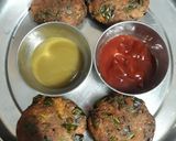 पालक आलू टिक्की (Palak aloo tikki recipe in hindi) रेसिपी चरण 3 फोटो