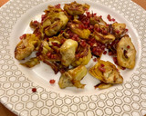 Foto del paso 4 de la receta: Corazones de alcachofa con jamón
