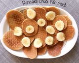 Hình bước làm 4 của món Pancake Chuối Yến Mạch