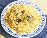 A picture of step 5 of Beef pulao.
