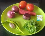 A picture of step 1 of Beetroot Chilla - Healthy Heart Red Chilla.