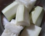 A picture of step 1 of Bottle Gourd Prawns.