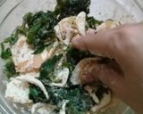A picture of step 3 of Sookhy (dry) Baisan ky pakoray.