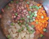 A picture of step 2 of 6 grain khichdi (6 dhan khichdi).