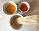 蛋煎麵線（也能做寶寶副食品）的食譜步驟1照片