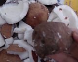 A picture of step 1 of Coconut Khoya Dry Fruit Fudge.