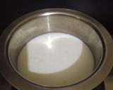 A picture of step 1 of Dry Fruit sweet curd.