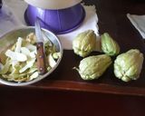 A picture of step 1 of Chayote - Irish Potatoes served with Mbuzi Ulaya#authormarathon#.