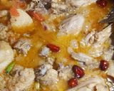 A picture of step 2 of Chicken Ishtu ❤️.