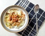 Foto langkah ke 5 dari resep Rice bowl chicken mayonnaise cabbage.