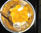 A picture of step 1 of Mango Coconut Smoothie.