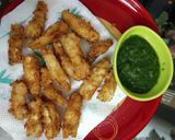 A picture of step 4 of Crispy Babycorn Fritters.