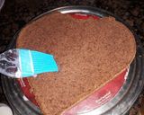 A picture of step 10 of Double Heart cake.