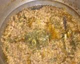 A picture of step 10 of Qeema with shimla mirch.