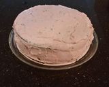 A picture of step 18 of Chocolate Layer Cake with Cherry Cheesecake Filling and Frosting.