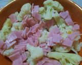 Foto del paso 7 de la receta: Cazuela de coliflor gratinado con jamón y mozzarella
