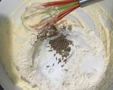 A picture of step 2 of Jira biscuit (eggless).