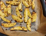 A picture of step 2 of Potato wedges.