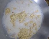 A picture of step 1 of Khandvi.
