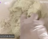 รูปขั้นตอนการทำที่ 6 ของ ขนมต้มใบเตย