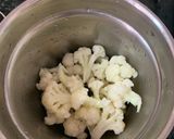 A picture of step 1 of Cauliflower carrot beetroot chocolate sponge cake.