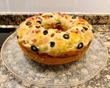 Foto del paso 9 de la receta: Pastel salado con queso y aceitunas