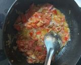 A picture of step 1 of Cabbage masala.