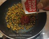 A picture of step 4 of Moong Dal sabzi.