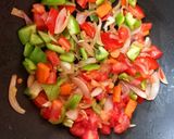 A picture of step 5 of Rice Vermicelli in Mexican Sauce.