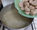 Foto langkah ke 3 dari resep 13. Sup Bakso Kacang Polong.