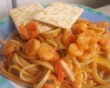 Foto del paso 5 de la receta: Spaghetti con camarones en salsa de pimentón