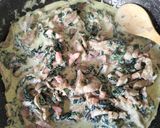 Foto del paso 2 de la receta Espinacas y Setas a la Crema con Bacón Ahumado