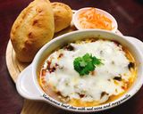 Hình bước làm 7 của món Bánh mỳ sốt vang phô mai