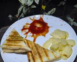 A picture of step 3 of Vegetables cheese sandwich.