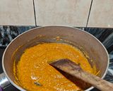 A picture of step 8 of PANEER MASALA.