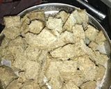 A picture of step 4 of Green Moong daal Dhoka.