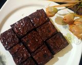A picture of step 11 of Flakey fudgy brownie(without oven).