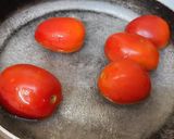 A picture of step 2 of Red sauce vegetables Italian pasta.