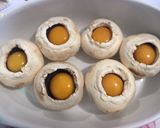 Foto del paso 2 de la receta: Champiñones al horno con huevo y jamón en salsa delicioso