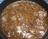 A picture of step 4 of Pork Tenderloin in Mushroom Sauce.