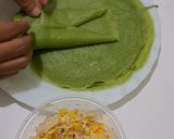 Foto langkah ke 5 dari resep Dadar Gulung Pandan Jagung Manis.