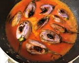 A picture of step 5 of Bagara Baingan - (Eggplant Curry - Hyderabadi Style).