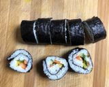 A picture of step 6 of Veg. Maki Sushi Rolls.