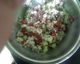 A picture of step 1 of Healthy Coconut Aloo Tikki bread.